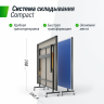 Всепогодный теннисный стол UNIX line outdoor 6mm (blue) синий